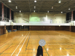 Inside the Miyamae National Elementary School Gymnasium